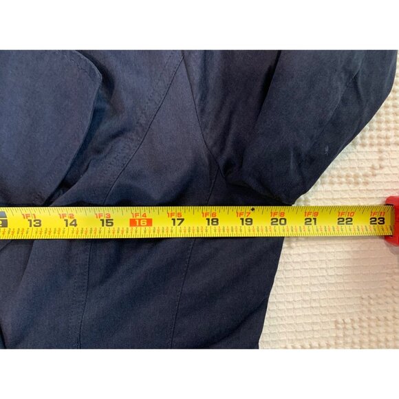 Cole Haan Womens Coat Sz M Trench Pleated Double Breasted Old$$ Classic Designer - Picture 9 of 12